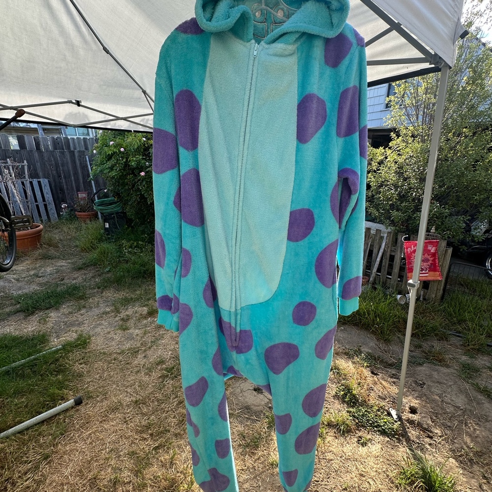 Disney Pixar Monsters Inc Sulley Fleece Onesie - Picture 7 of 11
